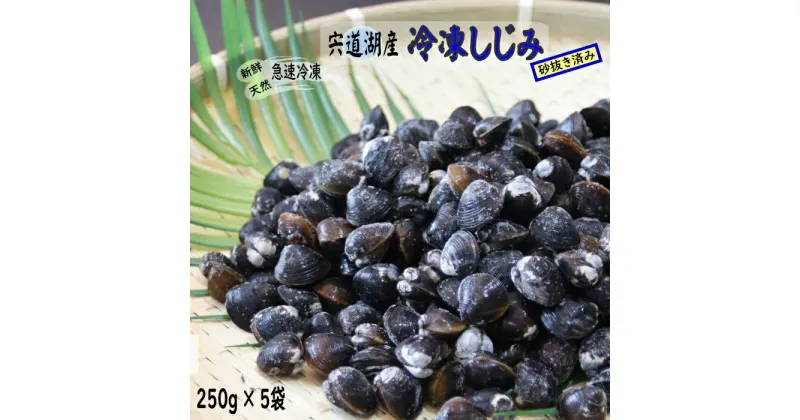 【ふるさと納税】宍道湖産冷凍しじみ 約1.2kg (250g×5袋) 小分け 砂抜き済 貝 詰め合わせ お取り寄せ グルメ kai cai 栄養 料理 調理 レシピ 蜆 島根県 出雲市