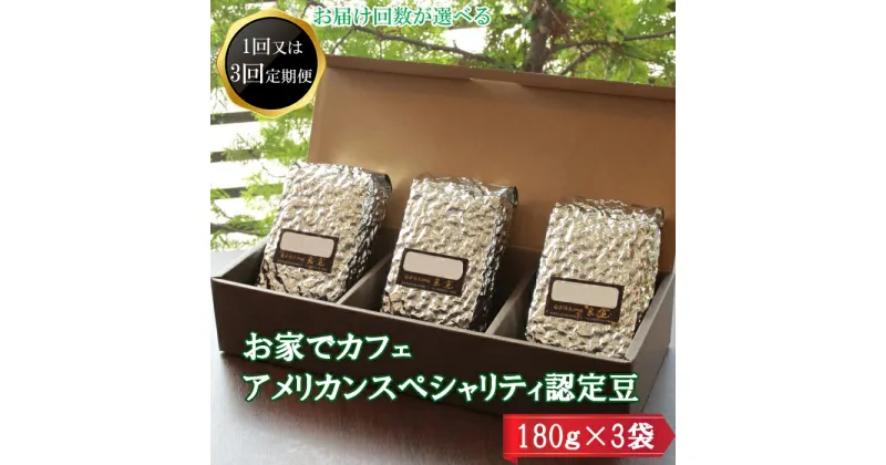 【ふるさと納税】お家でカフェ アメリカンスペシャリティ 認定豆 180g×3袋 | コーヒー 珈琲 ギフト 贈答 セット 豆 お取り寄せ 人気 おすすめ 島根県 出雲市