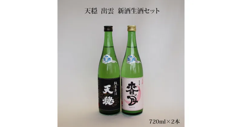 【ふるさと納税】天穏 出雲 新酒生酒セット 720ml×2本 しぼりたて 純米 無濾過 生原酒 発泡性 にごり生酒 冷蔵