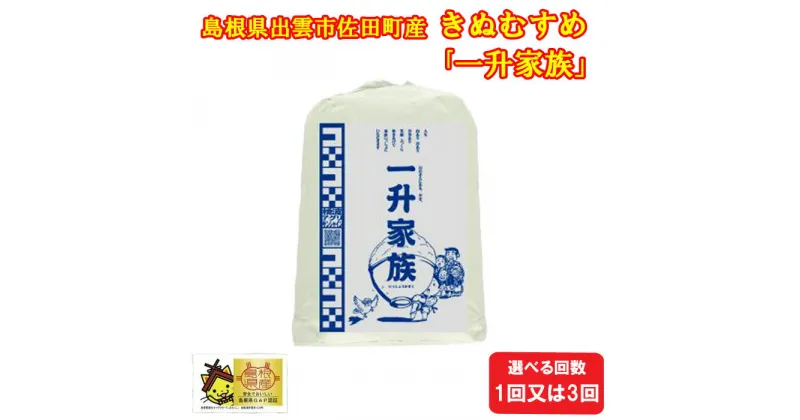 【ふるさと納税】新米予約 出雲市佐田町産きぬむすめ 「一升家族」（白米5.5kg） |令和6年度 1回 3回 定期便 お米 米 こめ 島根県 出雲市