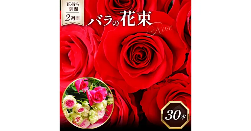 【ふるさと納税】 バラ 花束 ばら 薔薇 30本 生花 花言葉 減農薬 ギフト プレゼント 贈答 贈り物 誕生日 記念日 お祝い プロポーズ 成人式 ブライダル 結婚 御祝 卒業 還暦