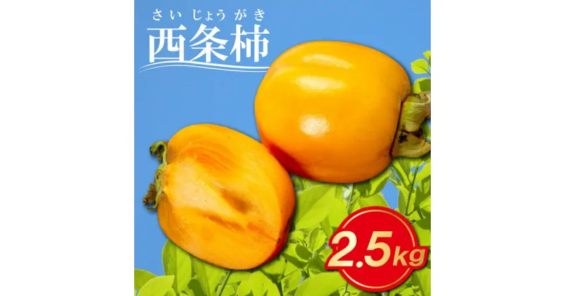 【ふるさと納税】 先行予約 西条柿 2.5kg 果物 フルーツ かき 甘い 季節限定 期間限定 早期予約 11月発送 特産品 お取り寄せ グルメ