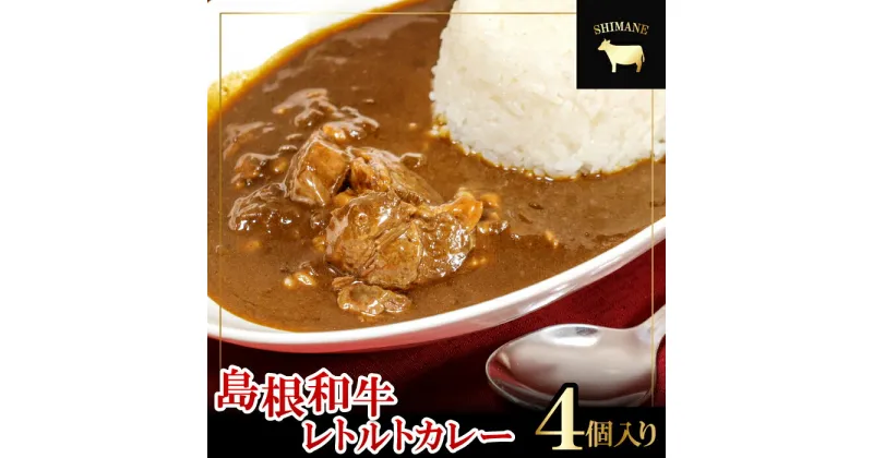 【ふるさと納税】 島根和牛 カレー 4個 1食 220g レトルト食品 レトルトカレー レトルト 手軽 簡単 中辛 肉 和牛 しまね和牛 詰め合わせ セット 保存食 備蓄用 災害備蓄 島根県 大田市