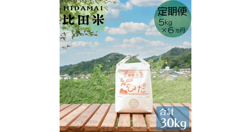 【ふるさと納税】比田米 きぬむすめ 5kg × 6ヶ月 定期便（ 毎月 ）米 新米