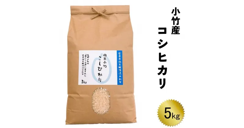 【ふるさと納税】小竹産コシヒカリ 5kg【新米 精米 島根県 安来市 おいしい お米】