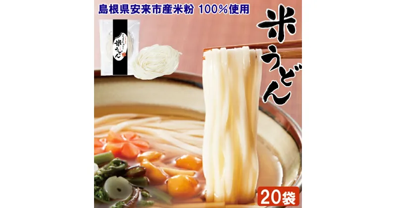 【ふるさと納税】米うどん おもとめセット（20袋入）【米粉100% 乾麺 小麦不使用 個包装 】