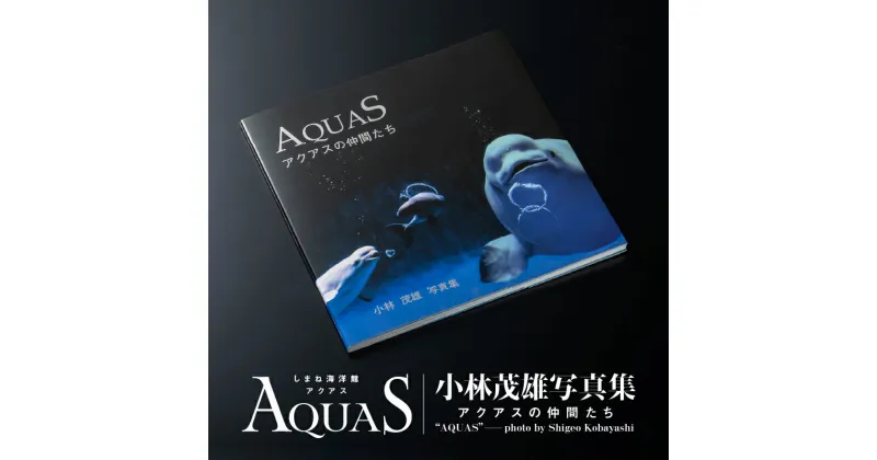 【ふるさと納税】AQUAS アクアスの仲間たち 小林茂雄写真集【KS-1】｜送料無料 本 写真集 1冊 雑貨 日用品 しまね海洋館アクアス 海洋館 水族館 海の動物 動物 海の生き物 生き物 イルカ ペンギン サメ エイ 魚 魚介類 インテリア お絵描き素材 素材 お子様 子供 孫 ギフト｜