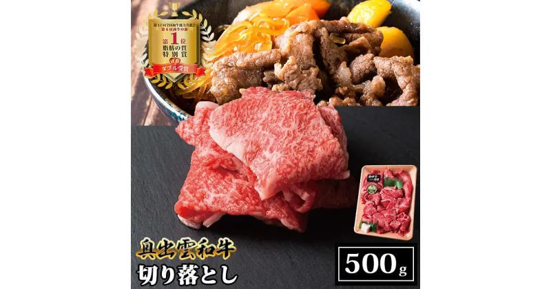 【ふるさと納税】奥出雲和牛切り落とし 500g／生産数が少ない 幻の黒毛和牛 国産 島根県産 牛肉 黒毛和牛 おすすめ 人気