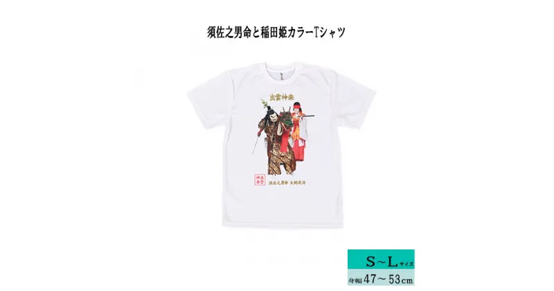 【ふるさと納税】出雲神楽 須佐之男命と稲田姫カラーTシャツ/島根県 雲南市 神楽 いずもかぐら 半袖 オリジナルTシャツ シャツ スサノオ イナタヒメ