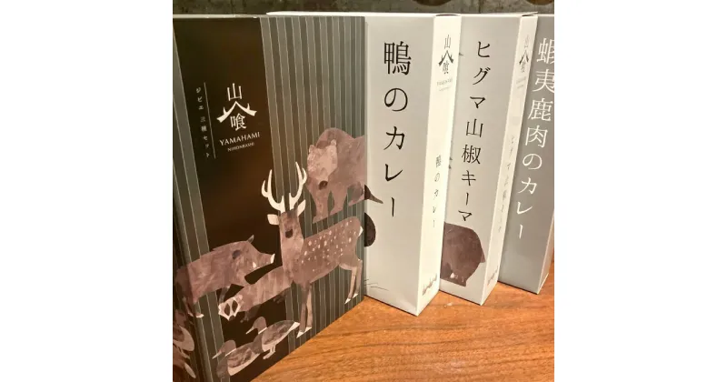 【ふるさと納税】 ジビエレトルトカレー 3種セット ヒグマキーマカレー 鴨のカレー エゾ鹿肉のカレー レトルト 常備食 おかず 簡単調理 セット