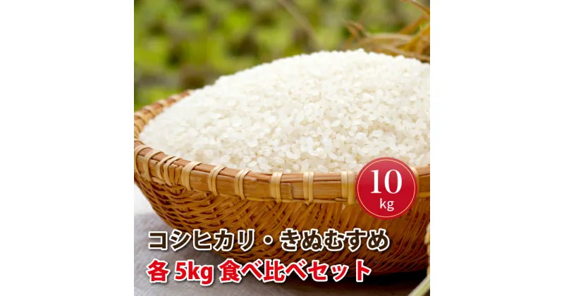 【ふるさと納税】令和6年産 邑南町産コシヒカリ・きぬむすめ食べ比べセット10kg