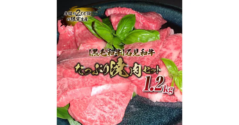 【ふるさと納税】【黒毛和牛】石見和牛たっぷり焼肉セット1.2kg