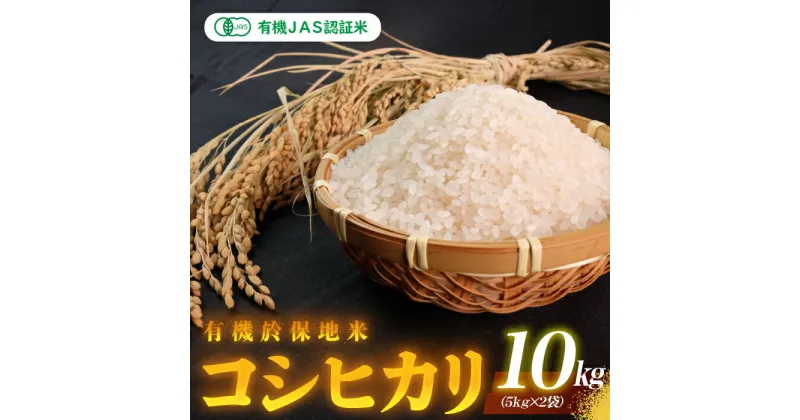 【ふるさと納税】先行予約 令和6年産 有機JAS認証米 有機於保地米 コシヒカリ10Kg（5kg×2袋）