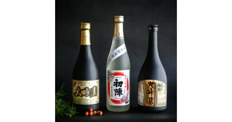 【ふるさと納税】【津和野の地酒セット】3酒造厳選「大吟醸」720ml×3本飲み比べセット【1263643】