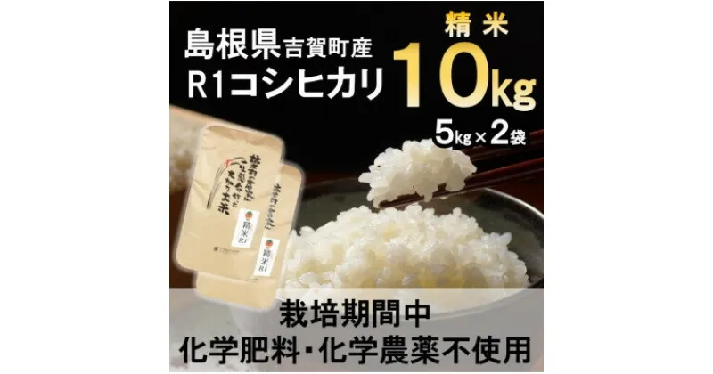 【ふるさと納税】【栽培期間中化学肥料・化学農薬不使用】令和6年産R1米コシヒカリ10kg(精米)【1448701】