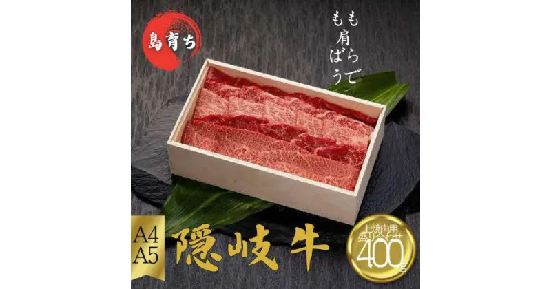 【ふるさと納税】隠岐牛（上焼肉盛合セット）400g