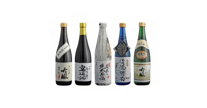 【ふるさと納税】きびの吟風　純米酒　5本セット（1本720ml） | お酒 さけ 人気 おすすめ 送料無料 ギフト