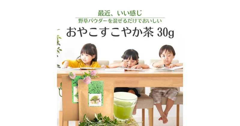 【ふるさと納税】おやこすこやか茶 30g（約90杯分、1～3か月分） | 飲料 茶葉 ソフトドリンク 人気 おすすめ 送料無料