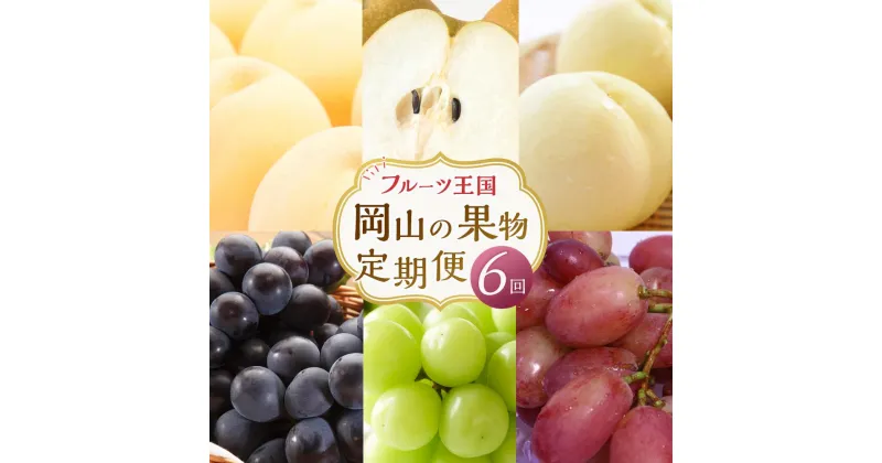 【ふるさと納税】定期 2025年 先行予約 フルーツ 王国 岡山の果物 定期便 6回コース 桃 ぶどう 梨 岡山県産 国産 果物 ギフト | もも フルーツ 果物 くだもの 食品 人気 おすすめ 送料無料