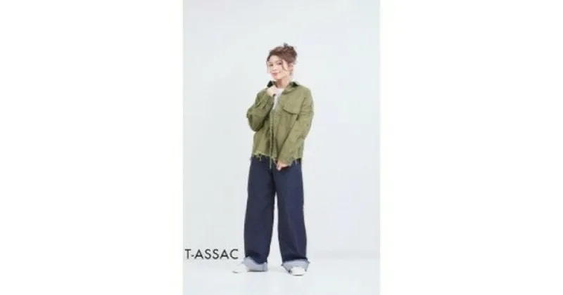 【ふるさと納税】【SIZE:FREE】T-ASSACレディースミリタリーシャツ「MILITARY SH / OLIVE DRAB」　ファッション・ミリタリー