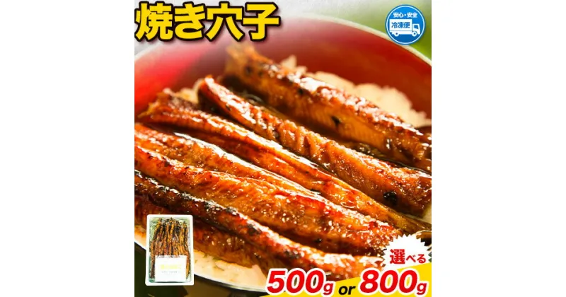 【ふるさと納税】焼き穴子 選べる内容量 500g 800g 笠岡魚市場《45日以内に出荷予定(土日祝除く)》岡山県 笠岡市 穴子 海鮮 魚 お魚