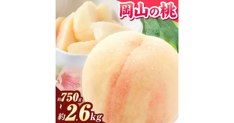 【ふるさと納税】【令和7年度産先行予約】桃 岡山の桃 約750g 約1kg 約2.6kg《2025年6月下旬-9月上旬頃出荷》 ご家庭用 訳あり 白桃 岡山 はくとう スイーツ フルーツ 果物 デザート 旬 モモ もも 先行予約 送料無料 果物 岡山県 笠岡市 清水白桃 白鳳 白麗 クール便