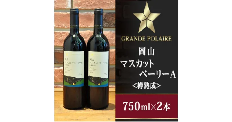 【ふるさと納税】グランポレール岡山マスカットベーリーA＜樽熟成＞750ml×2本