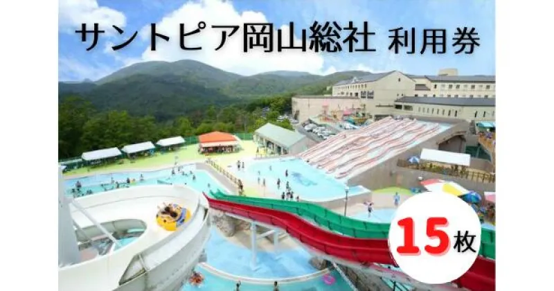 【ふるさと納税】サントピア岡山総社利用券（15枚） 宿泊券 利用券 グランピング プール 送料無料