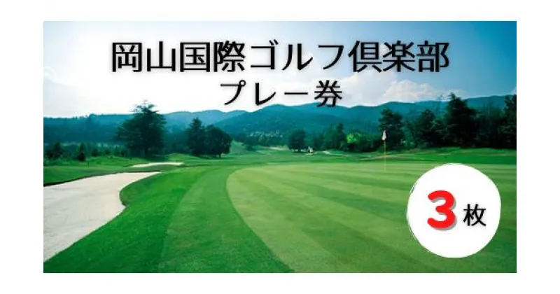 【ふるさと納税】岡山国際ゴルフ倶楽部プレー券（3枚）　ゴルフ　チケット　プレー券　利用券　送料無料