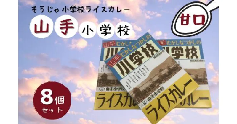 【ふるさと納税】そうじゃ小学校ライスカレー（山手小学校版×8個）　カレー　レトルト　レトロ