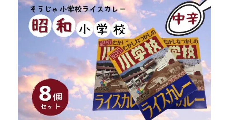 【ふるさと納税】そうじゃ小学校ライスカレー（昭和小学校版×8個）　カレー　レトルト　レトロ