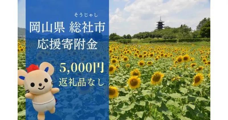 【ふるさと納税】返礼品なし 応援 寄附 岡山県 総社市 5000円