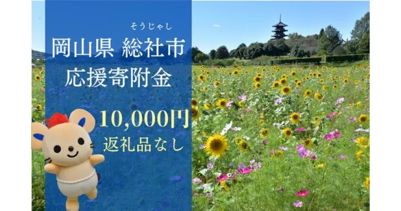 【ふるさと納税】返礼品なし 応援 寄附 岡山県 総社市 10000円