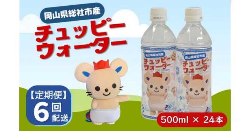 【ふるさと納税】チュッピーウォーター24本入×1ケース 水 ミネラルウォーター 500ml 24本 1ケース 定期便 6ヶ月