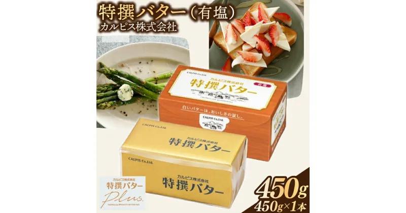 【ふるさと納税】 カルピス株式会社 特撰バター 450g × 1本 有塩 カルピス バター