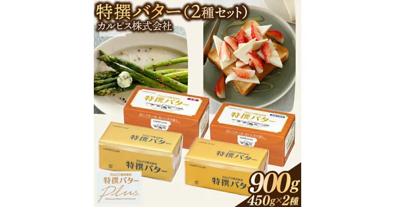 【ふるさと納税】 カルピス株式会社 特撰バター 2種 セット 450g × 2本 有塩 食塩不使用 カルピス バター