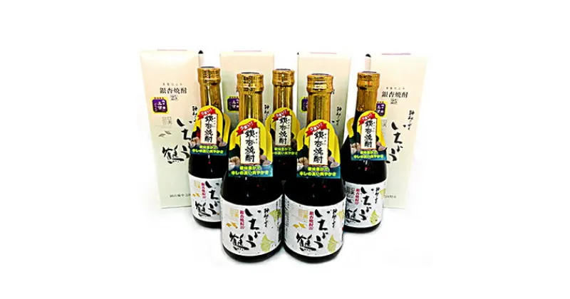 【ふるさと納税】黒麹仕込 銀杏焼酎いちょう鶴 （500ml×5本）　お酒・酒・焼酎・