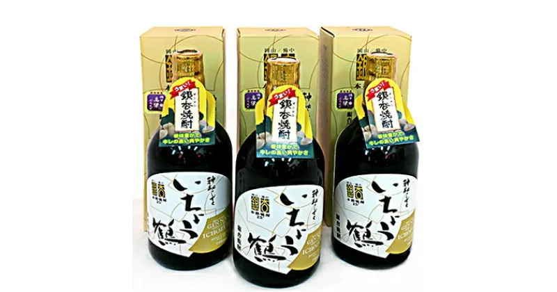 【ふるさと納税】銀杏焼酎（720ml×3本）　お酒・酒・焼酎