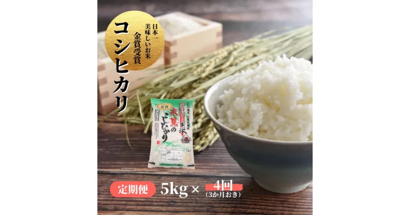 【ふるさと納税】令和6年産 新米 定期便 米 お米 白米 精米 コシヒカリ こしひかり 5kg 4回 20kg 米農家 農家直送 産地直送 岡山県産 取り寄せ おすすめ 人気 美味しい おにぎり おむすび 金賞米 減農薬