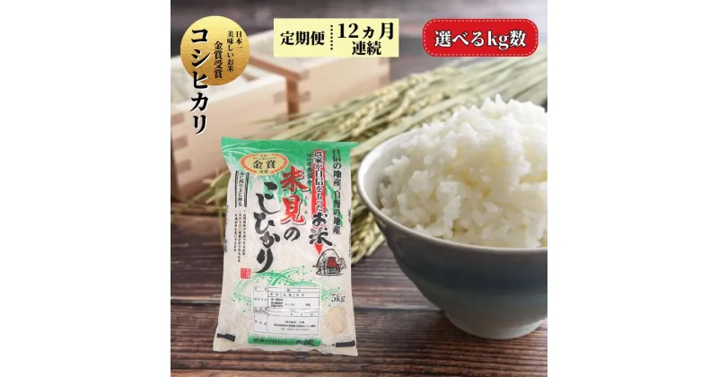 【ふるさと納税】令和6年産 新米 定期便 選べる kg数 米 お米 白米 精米 コシヒカリ こしひかり 5kg 10kg 12ヶ月連続 60kg 120kg 米農家 農家直送 産地直送 岡山県産 取り寄せ おすすめ 人気 美味しい おにぎり おむすび 金賞米 減農薬