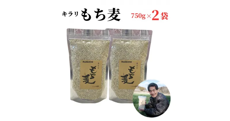 【ふるさと納税】キラリもち麦 約1.5kg (約750g×2袋) 二条大麦 もち麦 きらりもち麦 キラリモチ 美味しい おいしい おすすめ 人気 栄養 食物繊維 メタボ改善 メタボ予防 生活習慣病予防 整腸 ヘルシー ダイエット 美容 健康効果 ごはん レシピ