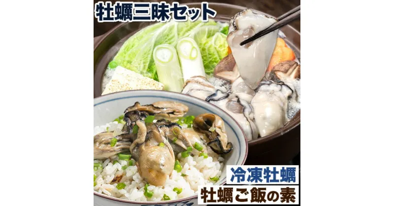 【ふるさと納税】牡蠣 冷凍 むき身 1kg (解凍後850g) ＋牡蠣ご飯の素 セット 岡山県 備前市 日生産《30日以内に出荷予定(土日祝除く)》東海シープロ 急速冷凍 加熱調理用 1年牡蠣 牡蠣ご飯 たっぷり 炊くだけ 簡単 牡蠣鍋