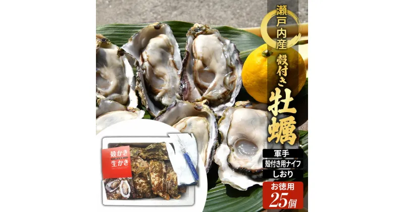 【ふるさと納税】牡蠣 殻付き 小粒牡蠣 25個 お徳用 約3kg 岡山県 瀬戸内市　お届け：2025年1月中旬～2025年3月下旬