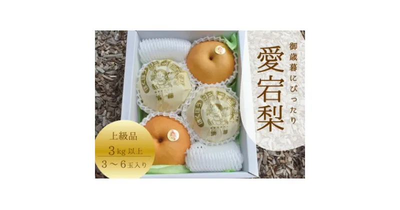 【ふるさと納税】岡山県産 きよとう自慢の愛宕梨 上級品3～6玉入【1370290】