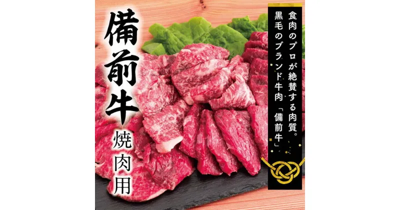 【ふるさと納税】　牛肉　備前牛（黒毛牛）焼肉セット　600g　DD-20