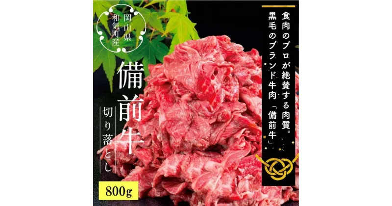 【ふるさと納税】牛肉　備前牛（黒毛牛）切り落とし　800g　CC-106