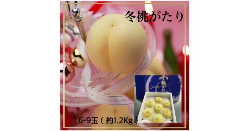 【ふるさと納税】冬桃がたり6〜9玉（約1.2kg）化粧箱入り　MM-27