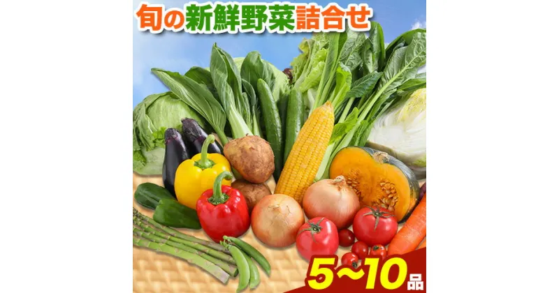 【ふるさと納税】旬の新鮮野菜詰め合わせセット 野菜5～10品目入 青空市きらり《30日以内に出荷予定》岡山県 矢掛町 野菜 野菜詰め合わせ トマト きゅうり アスパラガス 玉ねぎ リーキ 送料無料