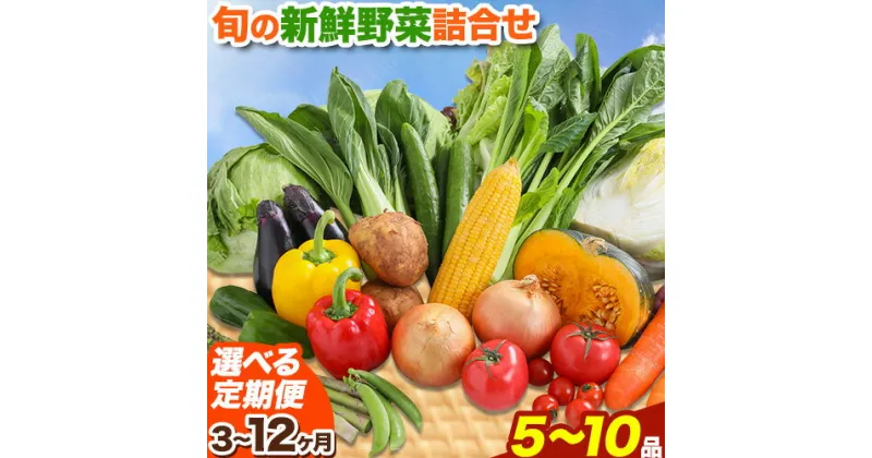 【ふるさと納税】【選べる定期便】旬の新鮮野菜詰め合わせセット 野菜5～10品目入 3ヶ月 or 6ヶ月 or 12ヶ月 定期便 青空市きらり《お申込み月の翌月から出荷開始》岡山県 矢掛町 野菜 野菜詰め合わせ トマト きゅうり アスパラガス 玉ねぎ リーキ 送料無料